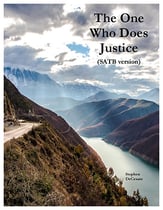 The One Who Does Justice SATB choral sheet music cover